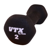 Troy Barbell GTD002 Black Textured Neoprene Dumbbell  2 Pounds