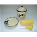 IMCG PCQ300 Grater Plate Set & Garlic Keeper Grape Pattern- Cream IMCG PCQ300 Grater Plate Set & Garlic Keeper Grape Pattern- Cream