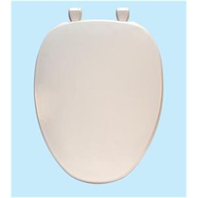 Centoco 600-001 White Elongated Premium Plastic Toilet Seat