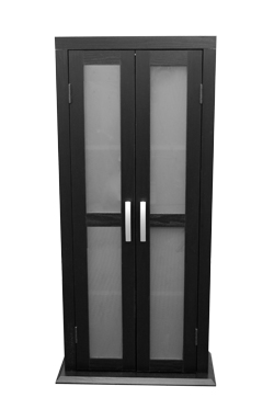 Picture of Walker Edison DT41BL 41 inch Wood DVD Tower- Black