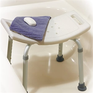 Picture of Drive Medical 12203KDR-1 Deluxe Aluminum Bath Bench without Back- White
