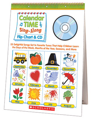 Picture of Scholastic Teaching Resources SC-0439694957 Calendar Time Sing Along Flip Chart And Cd