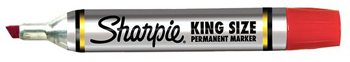 Picture of Newell Corporation SAN15002 Sharpie King Size Permanent Marker Red