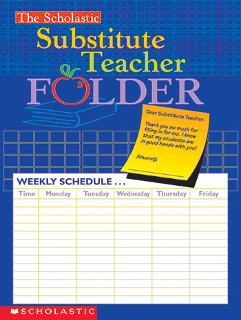 Picture of Scholastic Teaching Resources SC-0439546443 Substitute Teacher Folder