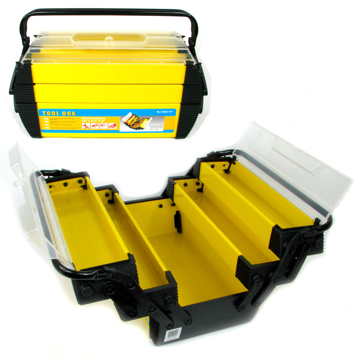 Picture of Deluxe Steel &amp; Plastic Tool Box 18 x 8.25 x 8.75 inches