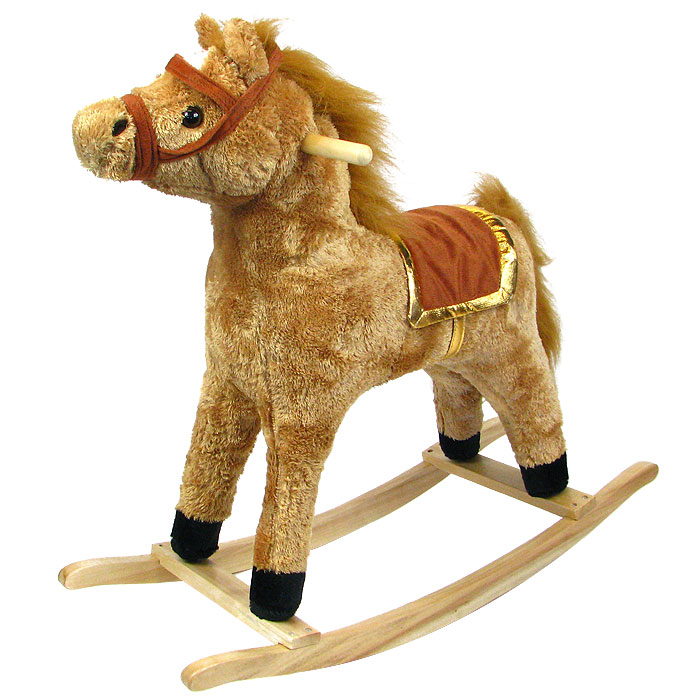 Picture of Plush Walking Horse with Wheels and Foot Rest