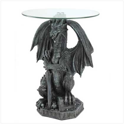 SWM 12266 Guarding Dragon Accent Table