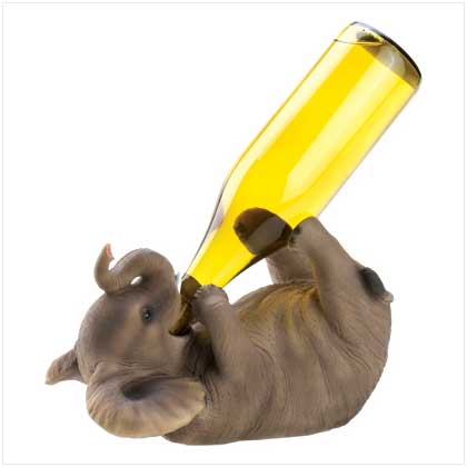 SWM 12615 Playful Elephant Wine Holder