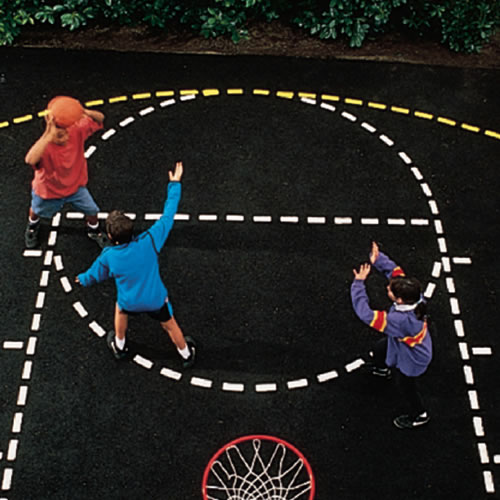 Basketball Accessories - Basketball Court Stencil