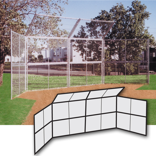Picture of Chain Link Backstop-20 ft. with Hood-No wings