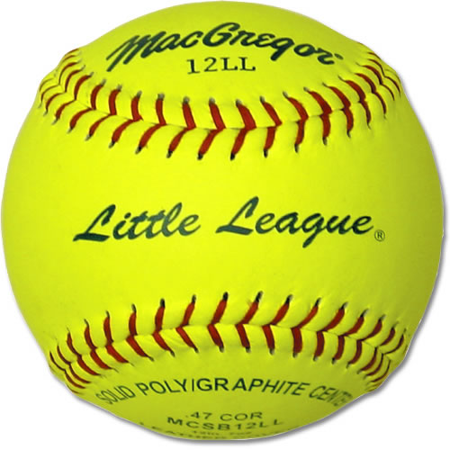 Picture of MacGregor 12 Inch Little League Softball - 12 Pack