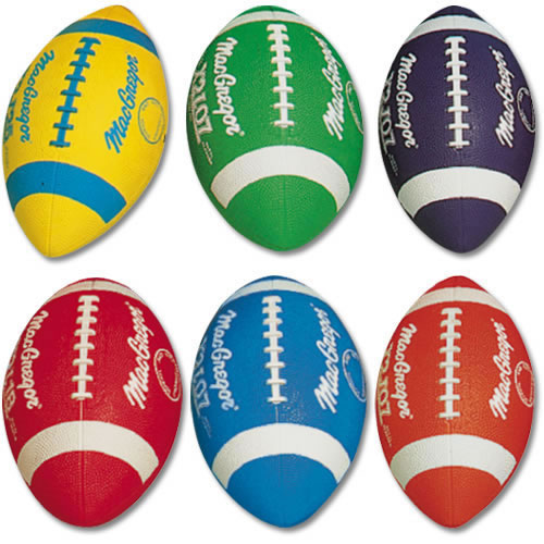 Picture of Sport Supply Group 95700 Multicolor Footballs Prism Pack Youth - 6 Pack
