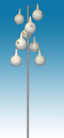 Picture of 13.5 ft. Alum. PM Gourd Pole Kit 8 Piece Double Spiral Design