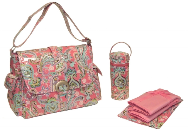 Picture of Kalencom 88161229805  Pink Cotton Candy Paisley Laminated Buckle Bag