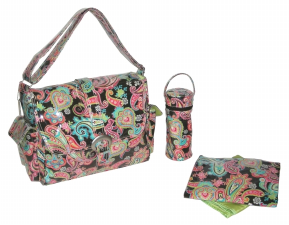 Picture of Kalencom 88161223186  Watermelon Multi Paisley Laminated Buckle Bag