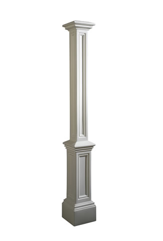 5837W Signature Lamp Post- White no mount