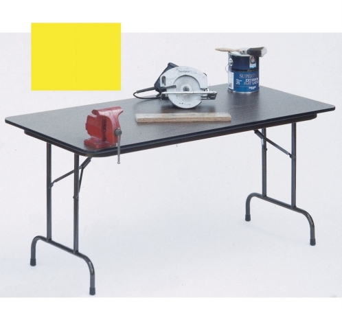 Cf1860Px-38 .75 Inch High-Pressure Top Folding Tables - Fixed Height - Yellow