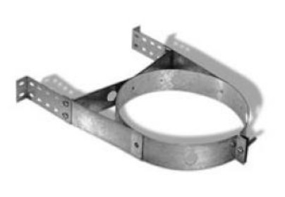 M & G Duravent 8DT-WS 8 Inch Duratech Wall Strap Galvanized
