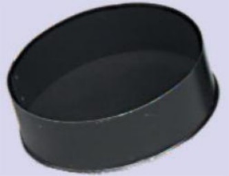 Gray Metal Products  Inc. 6-603LE 6 Inch  24-ga Snap-Lock Black Stovepipe Tee Cover -  Integra Miltex, 73655