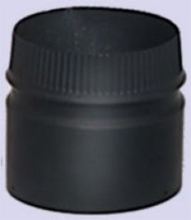 Picture of Selkirk Corporation  6 Inch  x 6 Inch  Model DSP Double-Wall Stovepipe  26-ga Black Steel Outer Pipe  430-alloy Ss Inner Liner