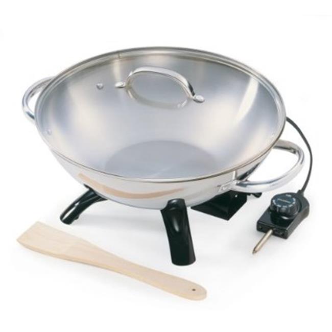 Presto 05900 1500-Watt Stainless-Steel Electric Wok
