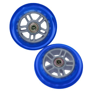 Set Of Two 98MM Replacement Wheels For  A And A2 Kick Scooter - Blue