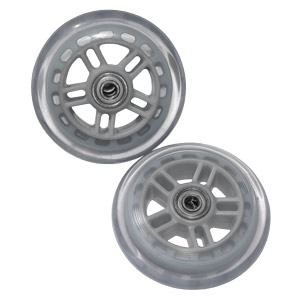 Razor 134932-CL Set Of Two 98MM Replacement Wheels For Razor A And A2 Kick Scooter - Clear