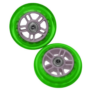 Razor 134932-GR Set Of Two 98MM Replacement Wheels For Razor A And A2 Kick Scooter - Green