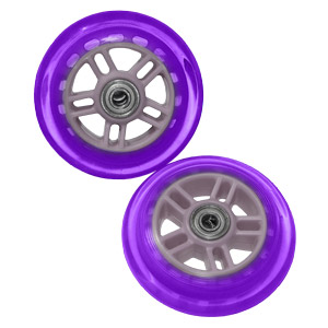 Razor 134932-PU Set Of Two 98MM Replacement Wheels For Razor A And A2 Kick Scooter - Purple