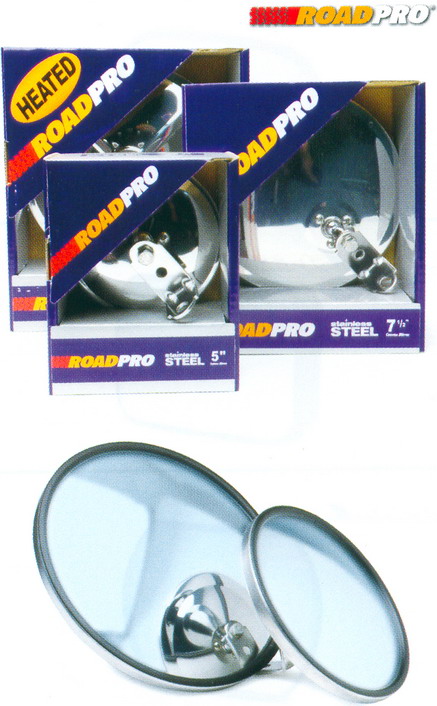RP-19S 8.5 Stainless Steel Adjustable Convex Mirrors - Center Stud