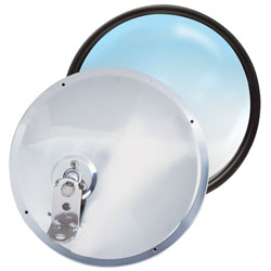 8.5 Stainless Steel Adjustable Convex Mirrors - Offset Stud