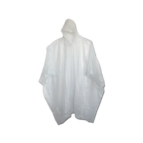 Picture of Boss / Cat Gloves 61 52 x 80 Side-Snap 10mm Vinyl Poncho with Hood - Clear