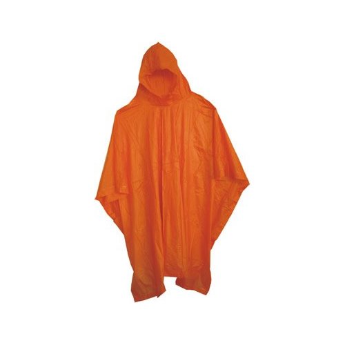 Picture of Boss / Cat Gloves 63 52 x 80 Side-Snap 10mm Vinyl Poncho with Hood - Orange