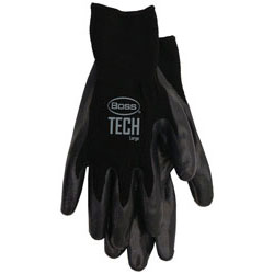 Picture of Boss / Cat Gloves 7820M Tech Glove with Foam Cell Nitrile Coated Palm and Fingers - Medium