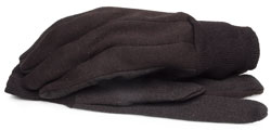 Picture of BlackCanyon Outfitters 65590_L Brown Jersey Gloves with Dots and Knit Wrist - Large 1 Pair