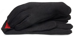 Picture of BlackCanyon Outfitters 69000_L Brown Jersey Gloves with Red Fleece Lining and Open Cuff - Large 1 Pair