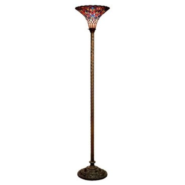 TS47-BB75B Peacock Torchiere