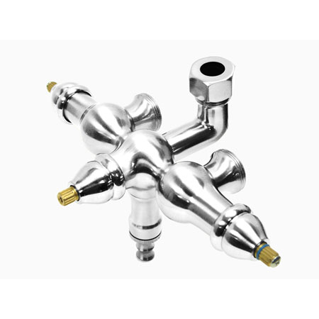 Picture of Kingston Brass Abt400-1 Down Spout Faucet Body Only - Polished Chrome Finish