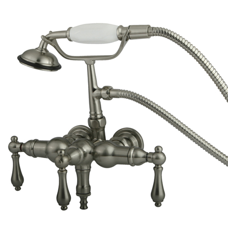 Picture of Kingston Brass Cc19T8 Clawfoot Tub Filler With Hand Shower - Brushed Nickel Finish