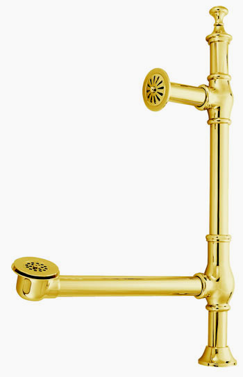 Picture of Kingston Brass Cc3092 British Lever Style Drain - Polished Brass Finish
