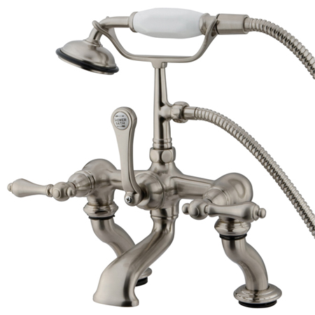 Picture of Kingston Brass Cc409T8 Clawfoot Tub Filler With Hand Shower - Brushed Nickel Finish