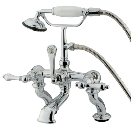 Picture of Kingston Brass Cc410T1 Clawfoot Tub Filler With Hand Shower - Polished Chrome Finish