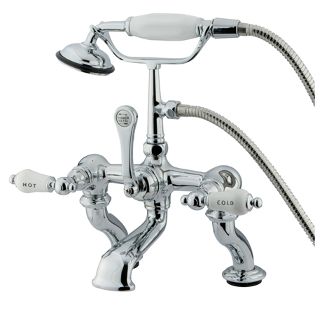 Picture of Kingston Brass Cc414T1 Clawfoot Tub Filler With Hand Shower - Polished Chrome Finish