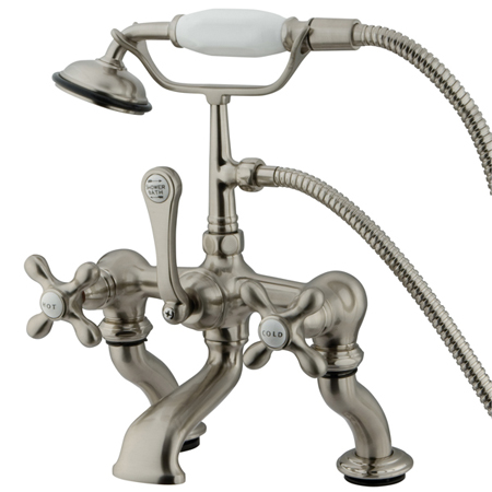 Picture of Kingston Brass Cc415T8 Clawfoot Tub Filler With Hand Shower - Brushed Nickel Finish