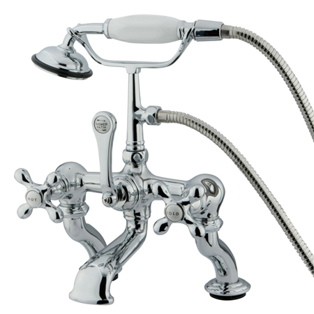 Picture of Kingston Brass Cc416T1 Clawfoot Tub Filler With Hand Shower - Polished Chrome Finish