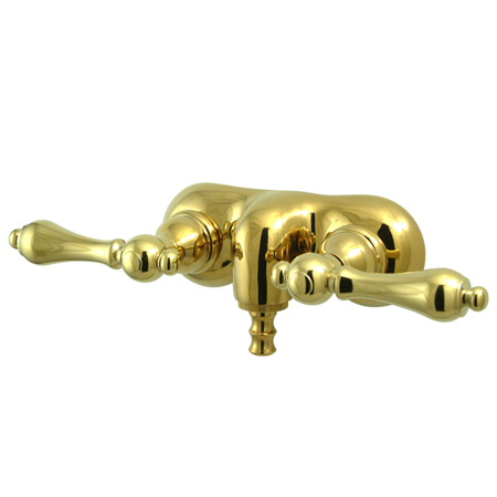 Picture of Kingston Brass Cc41T2 Wall Mount Clawfoot Tub Filler - Polished Brass Finish