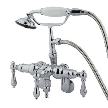 Picture of Kingston Brass Cc420T1 Clawfoot Tub Filler With Hand Shower - Polished Chrome Finish