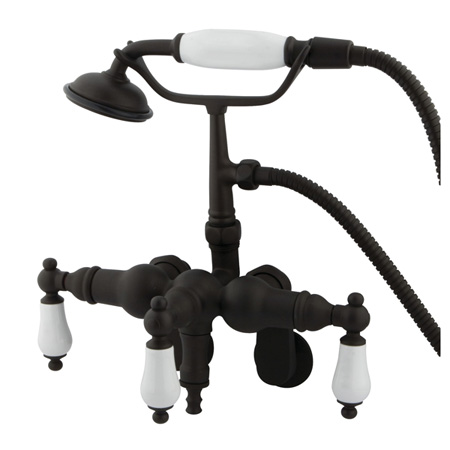Picture of Kingston Brass Cc421T5 Clawfoot Tub Filler With Hand Shower - Oil Rubbed Bronze Finish