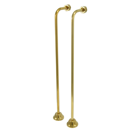 Picture of Kingston Brass Cc462 Single Offset Water Supply Line - Polished Brass Finish - Sold In Pairs