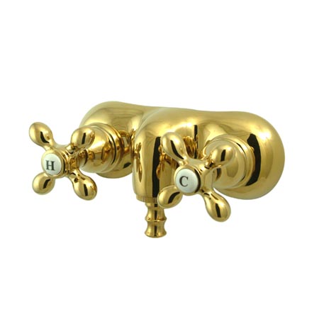 Picture of Kingston Brass Cc47T2 Wall Mount Clawfoot Tub Filler - Polished Brass Finish
